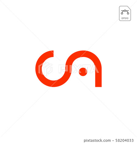initial AC, CA, A, C Logo template 58204033