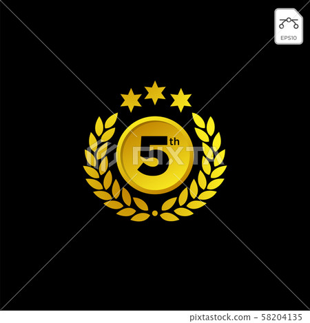 anniversary emblem 1-99 gold luxury vector anniversary emblem 1-99 gold luxury vector 58204135