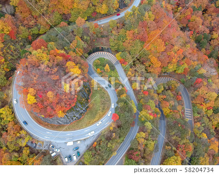 鳥瞰日光之入坂,秋葉 鳥瞰日光之入坂,秋葉 58204734