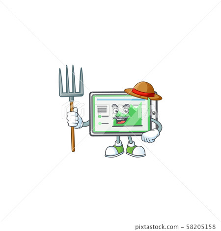 Farmer up chart horizontal table for report. 58205158