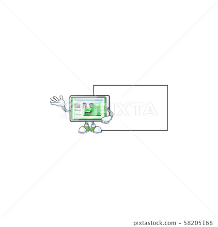 With board up chart horizontal table for report. 58205168