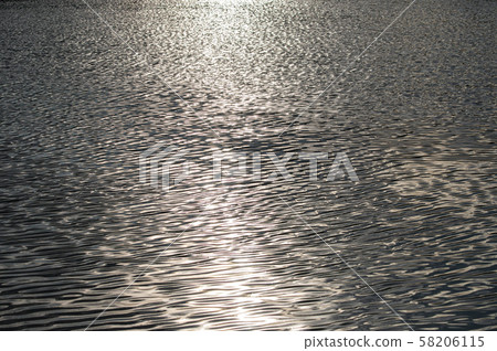 Surface of the water with sunset Surface of the water with sunset 58206115