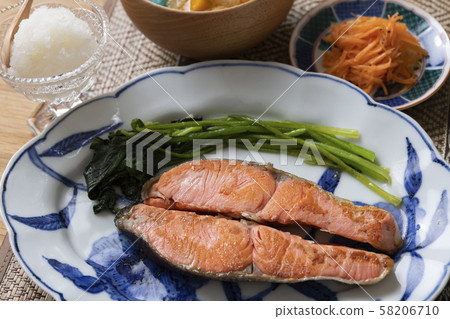 烤三文魚套餐 58206710