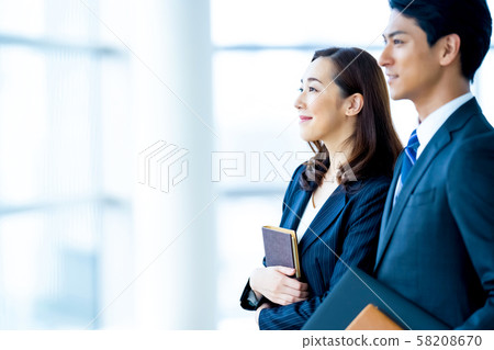 Business image Male employee Female employee Business image Male employee Female employee 58208670