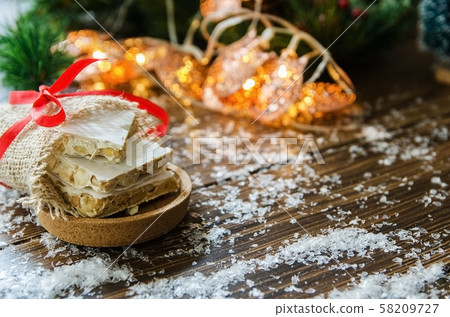 Spanish sweet Turron 58209727