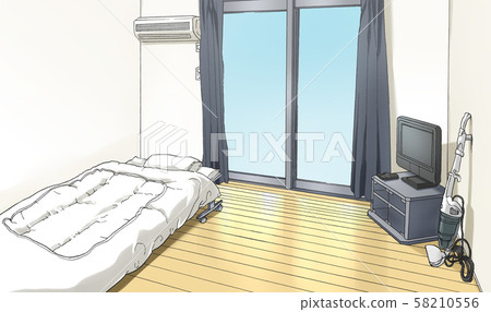 Manga-style pen drawing illustration... - Stock Illustration [58210556 ...