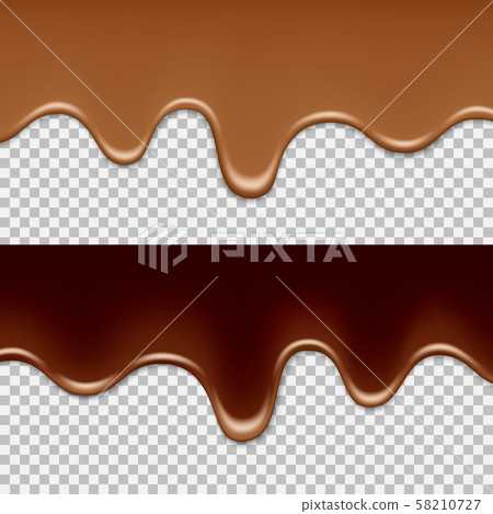 melted chocolate vector 58210727