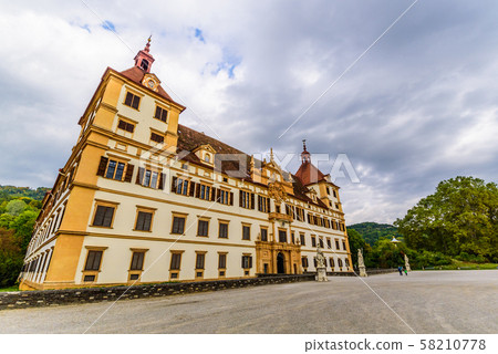 View at Eggenberg palace in Autumn tourist spot, View at Eggenberg palace in Autumn tourist spot, 58210778