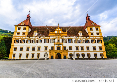 View at Eggenberg palace in Autumn tourist spot, View at Eggenberg palace in Autumn tourist spot, 58210781