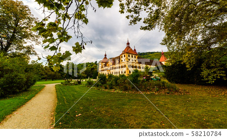 View at Eggenberg palace in Autumn tourist spot, View at Eggenberg palace in Autumn tourist spot, 58210784