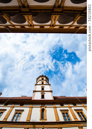 View at Eggenberg palace courtyard tourist spot, View at Eggenberg palace courtyard tourist spot, 58210801