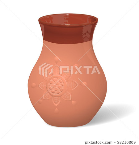 Clay jug. Jug for milk Clay jug. Jug for milk 58210809