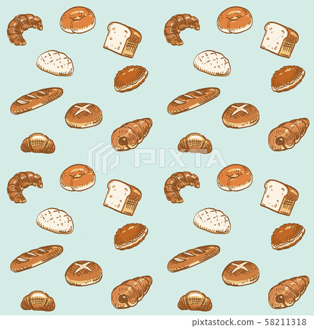 麵包背景色淺藍色 58211318
