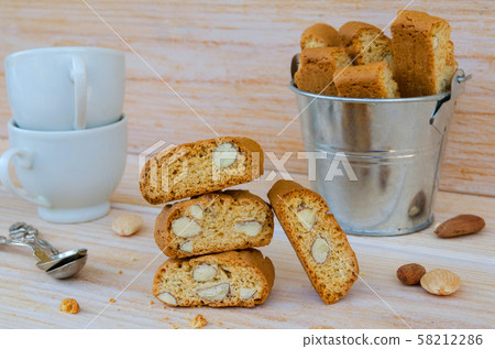Italian biscotti cantuccini Italian biscotti cantuccini 58212286