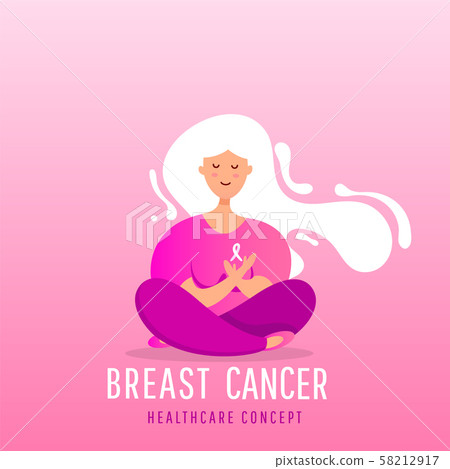 Breast cancer awareness month poster background Breast cancer awareness month poster background 58212917