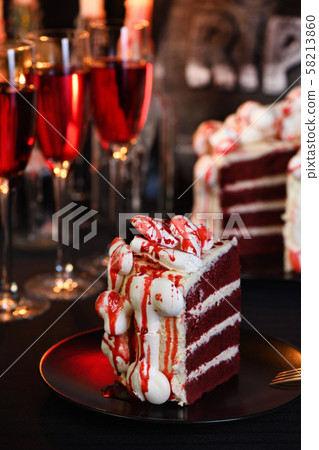 Creepy cake on Halloween 58213860