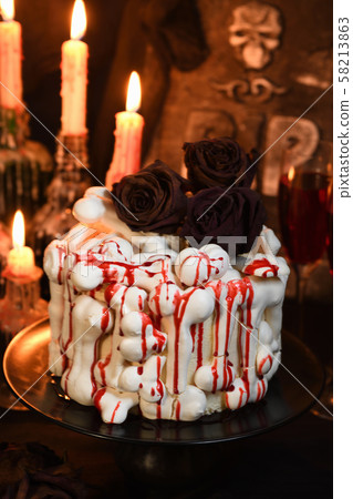 Creepy cake on Halloween 58213863