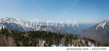 [全景]竹岳白山山脈 58215498