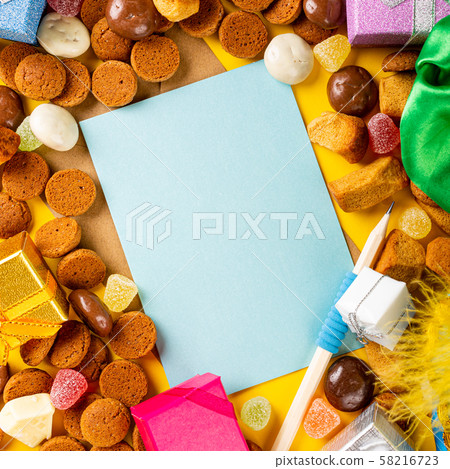 Dutch holiday Sinterklaas background Dutch holiday Sinterklaas background 58216723