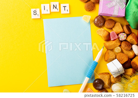 Dutch holiday Sinterklaas background 58216725