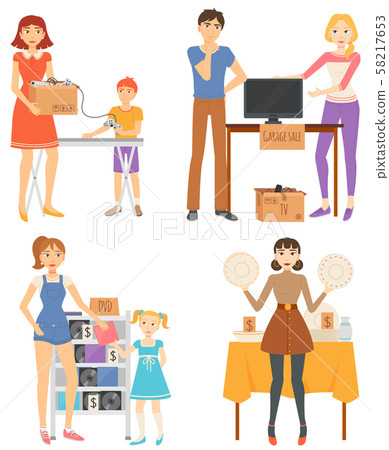 Stock Illustration - Items for sale