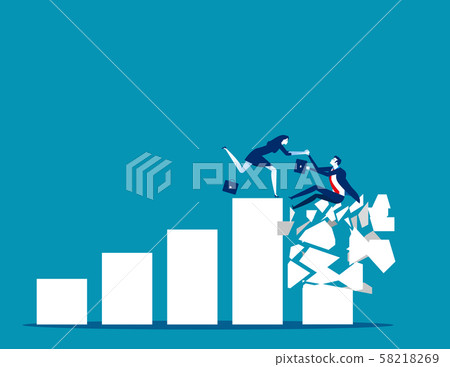 Helping business team, Concept business vector, Helping business team, Concept business vector, 58218269