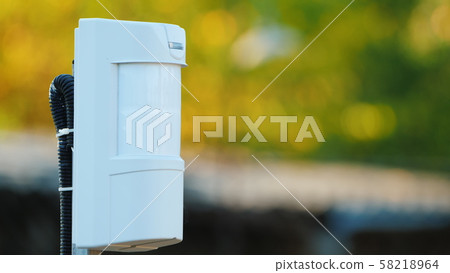 Outside the room, a motion sensor is triggered. Perimeter security Outside the room, a motion sensor is triggered. Perimeter security 58218964