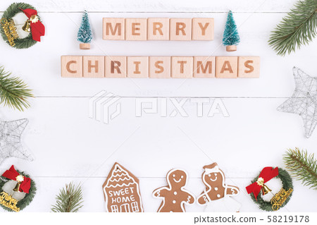 Holy Birth Day Birth Day Decoration Ornament Frame Christmas Flat lay Frame Christmas 58219178