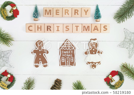 Holy Birth Day Birth Day Decoration Ornament Frame Christmas Flat lay Frame Christmas 58219180