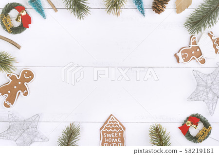 Holy Birth Day Birth Day Decoration Ornament Frame Christmas Flat lay Frame Christmas 58219181