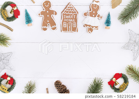 Holy Birth Day Birth Day Decoration Ornament Frame Christmas Flat lay Frame Christmas 58219184