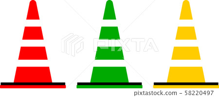 Illustration of color cone Illustration of color cone 58220497