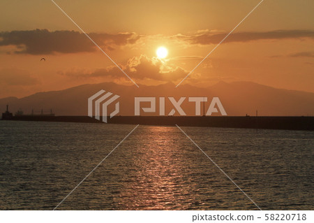 大牟田市Miike Port Sunset 大牟田市Miike Port Sunset 58220718