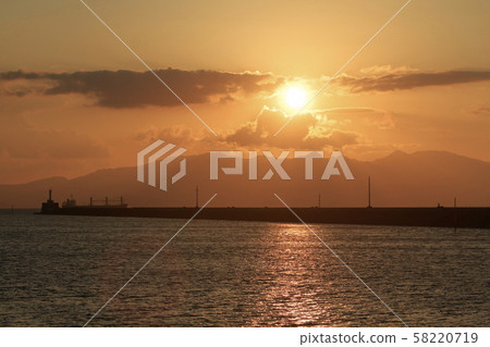 大牟田市Miike Port Sunset 大牟田市Miike Port Sunset 58220719