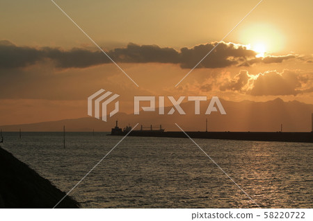 大牟田市Miike Port Sunset 大牟田市Miike Port Sunset 58220722