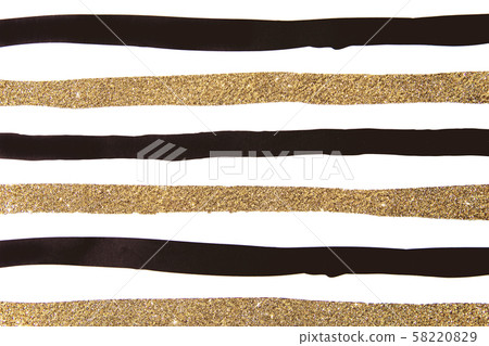 Black and gold glittering lines 58220829