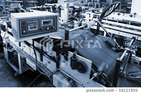 work of the conveyor in modern printing house 58221950