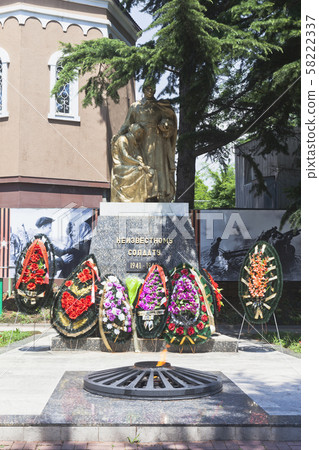 Eternal flame and cenotaph in Tuapse Eternal flame and cenotaph in Tuapse 58222337