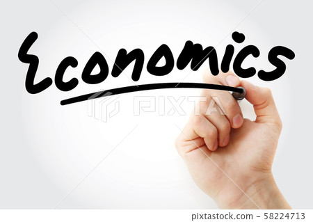 Hand writing ECONOMICS with marker Hand writing ECONOMICS with marker 58224713