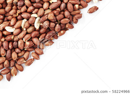 peanuts on a white background peanuts on a white background 58224966