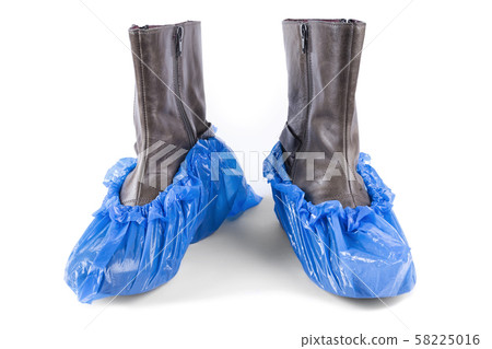 winter boots in blue shoe covers 58225016