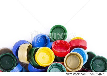 multi-colored plastic bottle caps 58225024