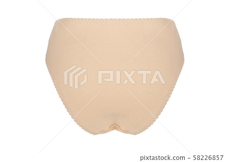 Beautiful female lacy beige panties isolated Beautiful female lacy beige panties isolated 58226857