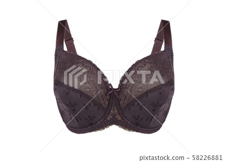 Beautiful brown bra. Lace bra, isolated Beautiful brown bra. Lace bra, isolated 58226881