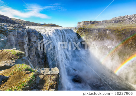 Fantastic view of the most powerful waterfall in Fantastic view of the most powerful waterfall in 58227906