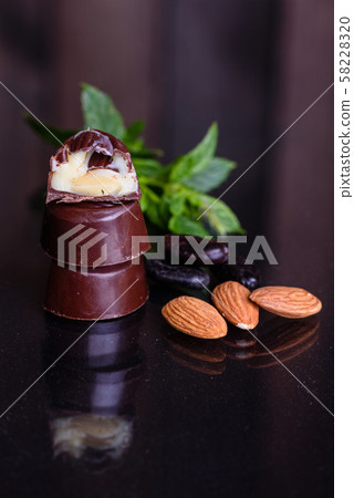 Assortment of fine chocolate candies Assortment of fine chocolate candies 58228320