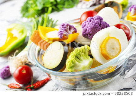 raw vegetables 58228508