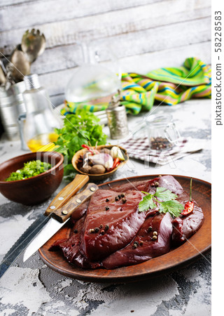 raw liver raw liver 58228583
