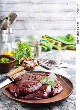 raw liver raw liver 58228584