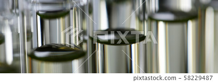 Yellow liquid spilled petrol additive innovative supply 58229487